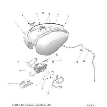 FUEL SYSTEM, FUEL TANK ASM. - N24DBABH/DBFBH ALL OPTIONS (202102C)