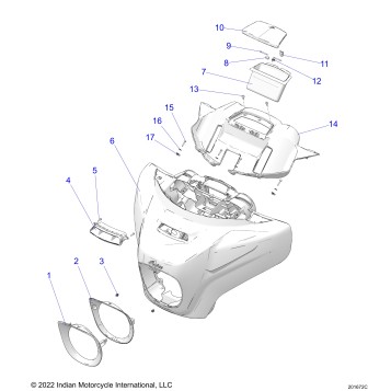BODY, FAIRING ASM 1 - N23TKABB ALL OPTIONS (201672C)