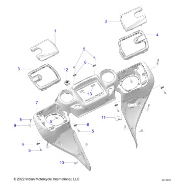 BODY, FAIRING ASM 4 - N24TKABB/TKPBB ALL OPTIONS (201673C)