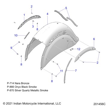BODY, FENDER, REAR - N22TKDBB ALL OPTIONS (201456C)