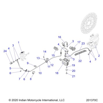 BRAKES, REAR ASM., W/ABS - N22DMABH/DMDBH ALL OPTIONS (201268C)