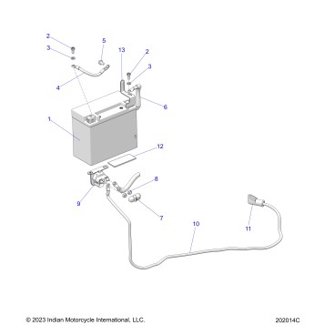 ELECTRICAL, BATTERY AND CABLES - N25SCB76/SCC76/SCD76/SCF76 (202014C)