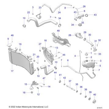 ENGINE, COOLING - N24RZR22/FZR22 (201837C)