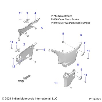 BODY, SIDE COVERS - N22TKDBB ALL OPTIONS (201458C)