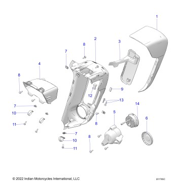 BODY, FAIRING, LOWER - N23LDDRR/LDFRR ALL OPTIONS (201795C)