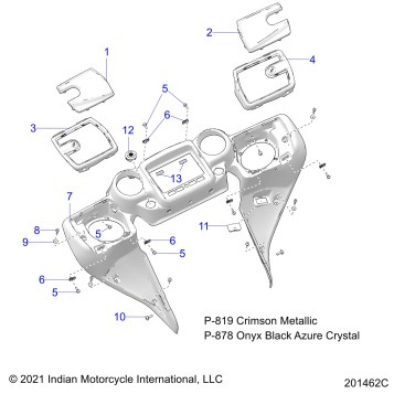 BODY, FAIRING ASM 4 - N22TKABB ALL OPTIONS (201462C)