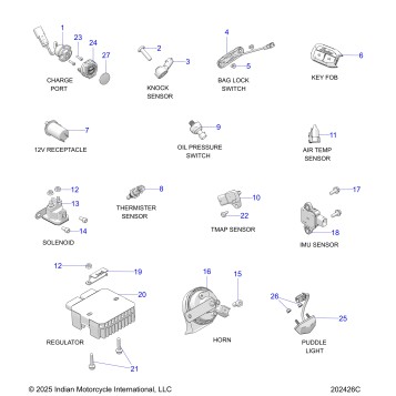 ELECTRICAL, COMPONENTS 1 - N26LDVSS/LDXSS ALL OPTIONS (202236C)