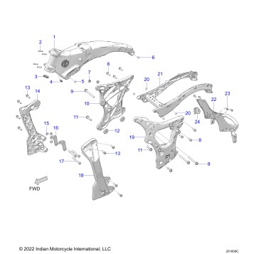 CHASSIS, FRAME ASM. - N22LCBRR ALL OPTIONS (201609C)