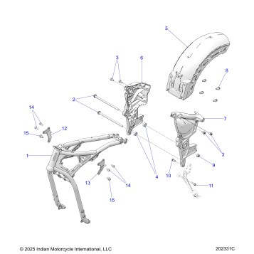 CHASSIS, FRAME - N26SSE77 (202331C)