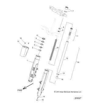 SUSPENSION, FRONT FORKS - N20TJDBB ALL OPTIONS (200027)
