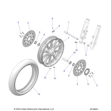 WHEEL, FRONT - N24TCDBB/TC9BB ALL OPTIONS (201984C)