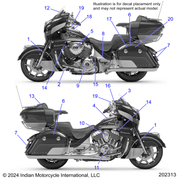 BODY, EMBLEMS/DECALS - N25TREBB ALL OPTIONS (202313)