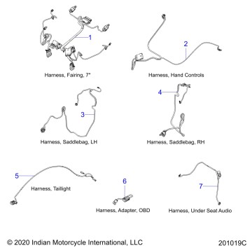 ELECTRICAL, WIRE HARNESS 2 - N21TCEBB ALL OPTIONS (201019C)