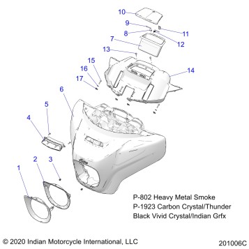 BODY, FAIRING ASM 1 - N21TCEBB ALL OPTIONS (201006C)