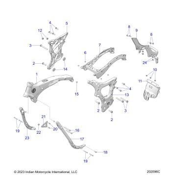 CHASSIS, FRAME ASM. - N24TKEBB ALL OPTIONS (202096C)