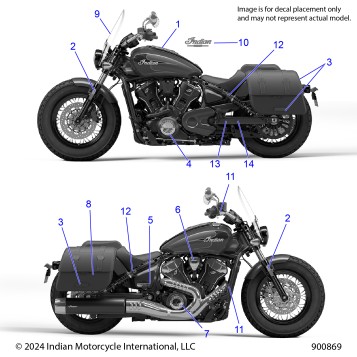 BODY, EMBLEMS/DECALS - N25SHD76/SHF76 (900869)