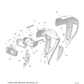 BODY, FAIRING, LOWER - N24TKABB/TKPBB ALL OPTIONS (201674C)
