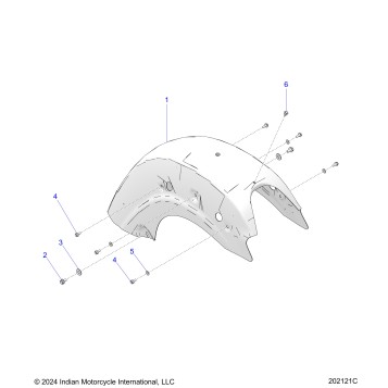 BODY, FENDER, REAR - N26LC4SS/LC6SS ALL OPTIONS (202121C)