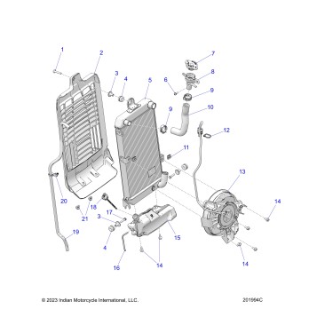 ENGINE, COOLING, RADIATOR, FAN, BOTTLE - N25SCB76/SCC76/SCD76/SCF76 (201994C)