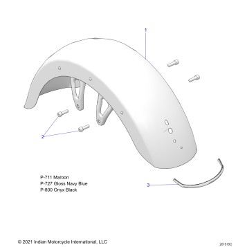 BODY, FENDER, FRONT - N22LDGRR/LDHRR ALL OPTIONS (201515C)