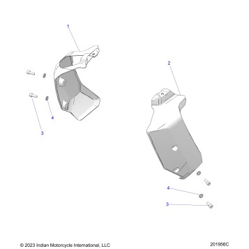 BODY, RADIATOR GUARD CARBON FIBER - N24RZV22/FZV22 (201956C)