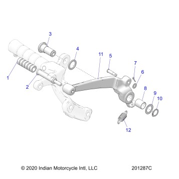 BRAKES, BRAKE PEDAL - N22DLBAG/DLCAG ALL OPTIONS (201287C)