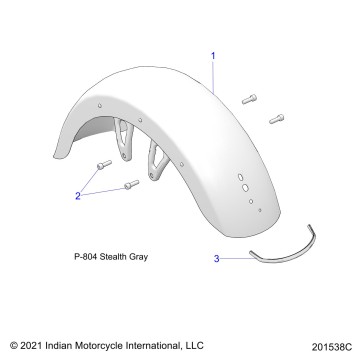 BODY, FENDER, FRONT - N22LCERR ALL OPTIONS (201538C)
