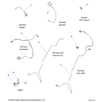 ELECTRICAL, HARNESS/JUMPERS - N22DMABH/DMDBH ALL OPTIONS (201791C)