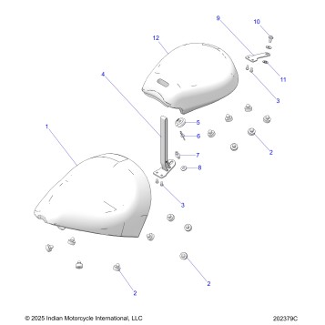 BODY, SEAT ASM. - N26DBABH/DBFBH ALL OPTIONS (202379C)