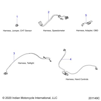 ELECTRICAL, WIRE HARNESS 2 - N21TVDBB ALL OPTIONS (201149C)