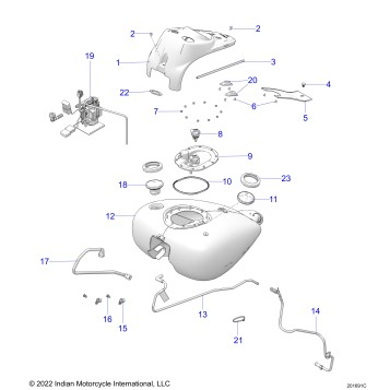 FUEL SYSTEM, FUEL TANK ASM. - N23THABB ALL OPTIONS (201691C)