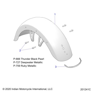 BODY, FENDER, FRONT - N21LCARR ALL OPTIONS (201241C)