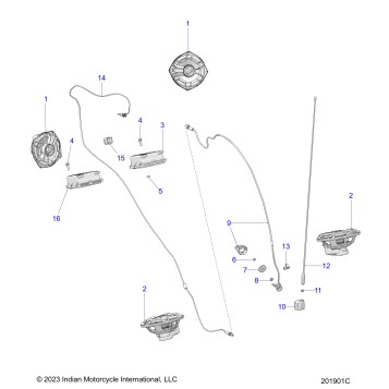 ELECTRICAL, AUDIO SYSTEM, PREMIUM - N24TC9BB ALL OPTIONS (201901C)