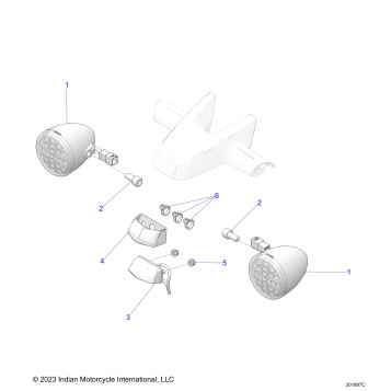 ELECTRICAL, TURN SIGNALS, REAR/REAR LIGHTING - N24TCBBB ALL OPTIONS (201897C)