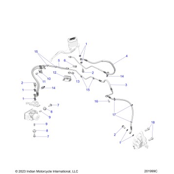BRAKES, FRONT ASM. - N25SBB76/SBC76/SBD76/SBF76 (201999C)