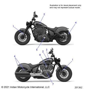 BODY, DECALS/EMBLEMS/BADGES - N22DLBAG/DLCAG ALL OPTIONS (200894C)