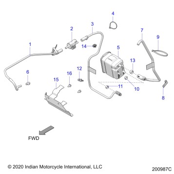 FUEL SYSTEM, EVAP SYSTEM (CALIF.) - N21TCBAABA (200987C)