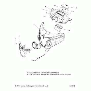 BODY, FAIRING ASM 1 - N18TCEAA ALL OPTIONS (200913)