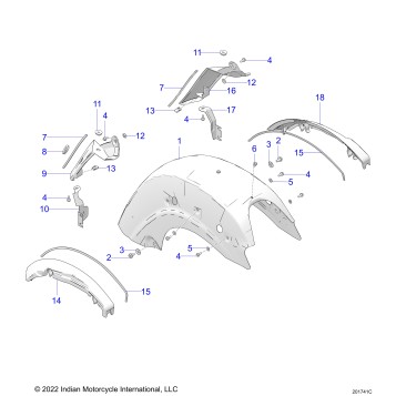 BODY, FENDER, REAR - N24LCERR ALL OPTIONS (201741C)