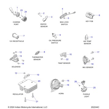 ELECTRICAL, COMPONENTS 1 - N25LDESS ALL OPTIONS (202244C)