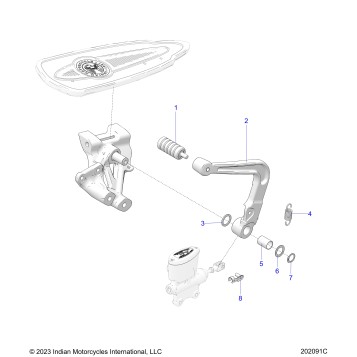 BRAKES, BRAKE PEDAL - N24LCERR ALL OPTIONS (202091C)