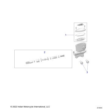 BRAKES, REAR, MASTER CYLINDER - N24DLBAG/DLCAG ALL OPTIONS (201865C)
