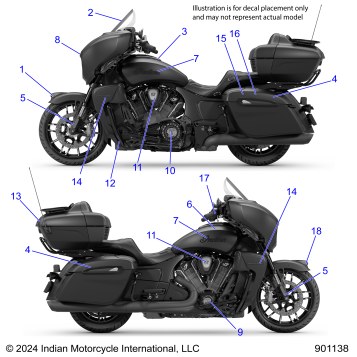 BODY, DECALS/EMBLEMS - N25LGDSS ALL OPTIONS (901138)