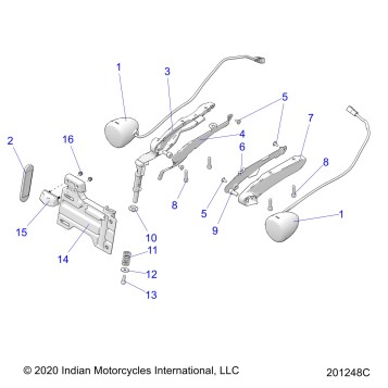 ELECTRICAL, REAR LIGHTING AND TURN SIGNALS AND - N22DMABH ALL OPTIONS (201248C)