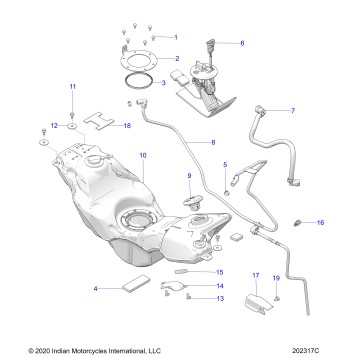 FUEL SYSTEM, FUEL TANK ASM. - N22RZA22/RZS25/RTE25 (202317C)