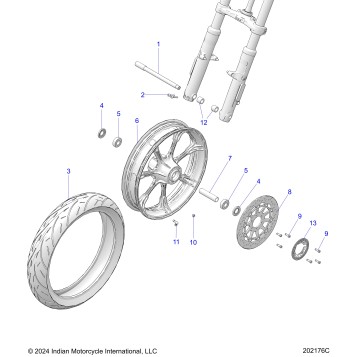 WHEEL, FRONT - N26DMDBH/DMGBH ALL OPTIONS (202176C)