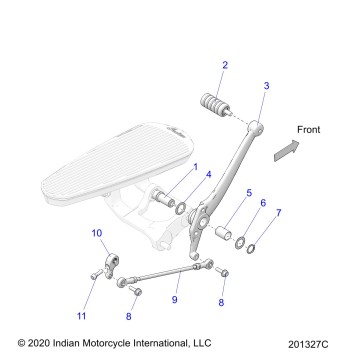 DRIVE TRAIN, SHIFT PEDAL AND SHIFT LINKAGE - N24DBABH/DBFBH ALL OPTIONS (201327C)