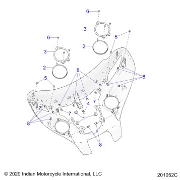BODY, FAIRING ASM 2 - N22TRABB ALL OPTIONS (201052C)