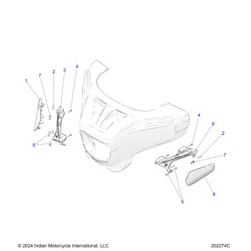 BODY, FAIRING DEFLECTORS - N26LG4SS/LG6SS (202274C)
