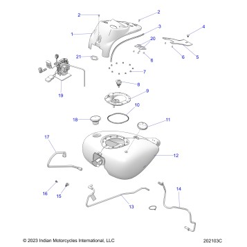 FUEL SYSTEM, FUEL TANK ASM. - N24TJDBB (202103C)